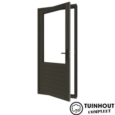 Stapeldorpeldeur Meranti Zwart linksdraaiend 930 x 2169 mm