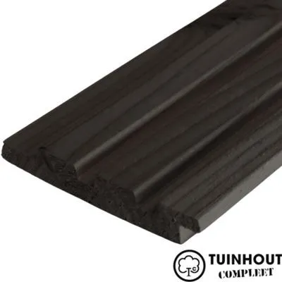 Douglas Rhombusprofiel triple zwart  21x140 mm WB125mm