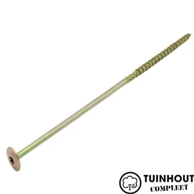 Schotelkopschroef geel verzinkt 8.0 per stuk