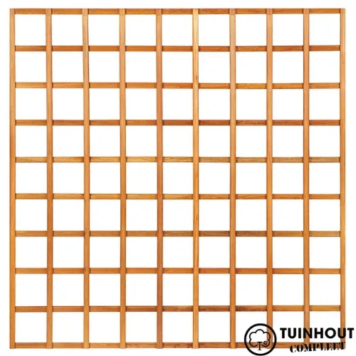 Trellis hardhout rechte lamellen 180 cm hoog glad geschaafd