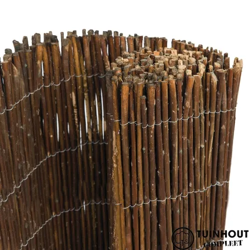 Wilgenteenmat op rol lijst 200 cm breed verticaal