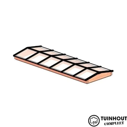 Lichtstraat zadeldak 4466 x 1536 mm