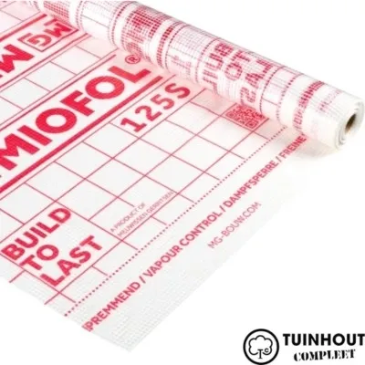Dampremmende bouwfolie 1.5 x 25 meter - Miofol 125S