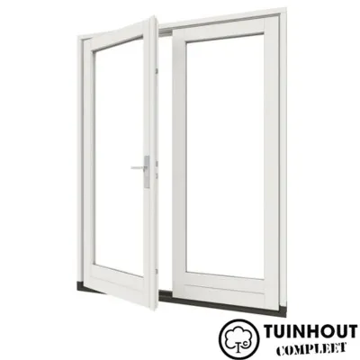 Stapeldorpeldeur Meranti Wit dubbel 834 x 2169 mm