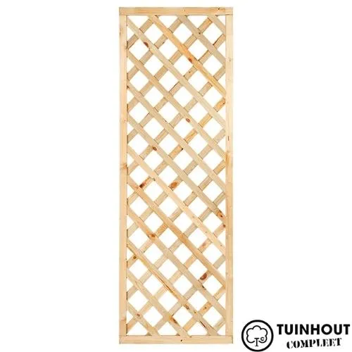 Trellis grenen diagonale lamellen met lijst 180 cm hoog
