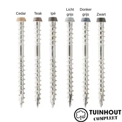 Vlonderplank Schroef RVS M5,3 x 58 mm - 75 stuks