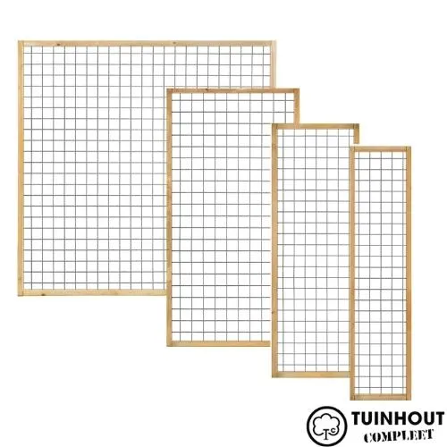 Gaasschutting met grenen kader 45 x 45 mm geïmpregneerd