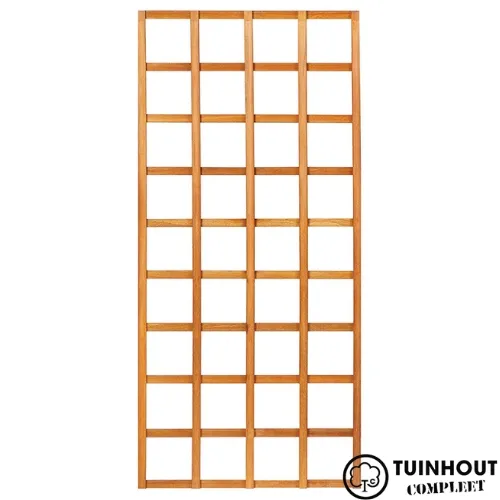 Trellis hardhout rechte lamellen 180 cm hoog glad geschaafd