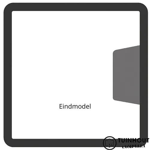 Paal antraciet diamantkop 10 x 10 cm IJssel-serie