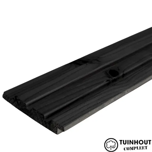 Douglas Rhombusprofiel triple zwart  21x140 mm WB125mm
