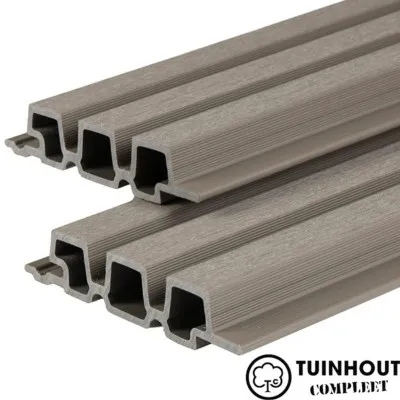 Composiet Triple Profiel Lichtgrijs 33 x 170 mm