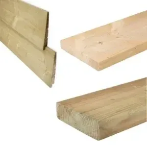 Diverse vuren planken