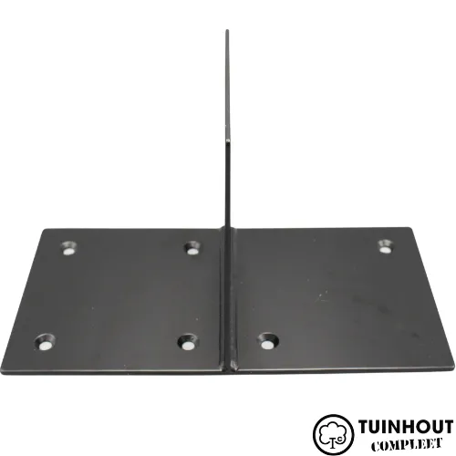 Balkdrager verzinkt 145 x 293 mm zwart muurverbinder incl. bevestiging set