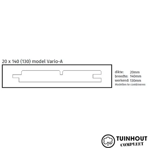 Thermo Ayous Vario Plank A 20 x 145 mm WB 126 mm