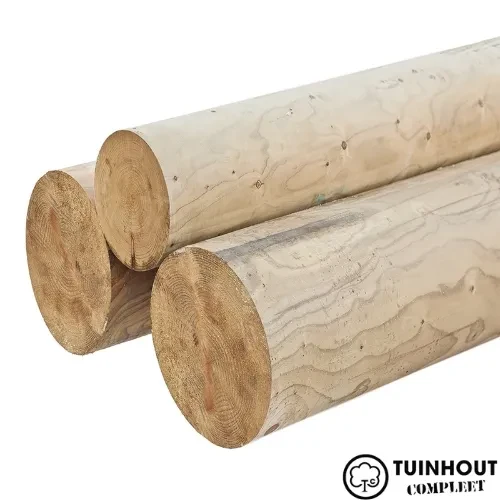 Ronde gefreesde schutting palen