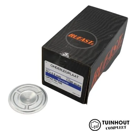 Drukverdeelplaat voor PIR platen 70x0.5mm doos van 100 stuks