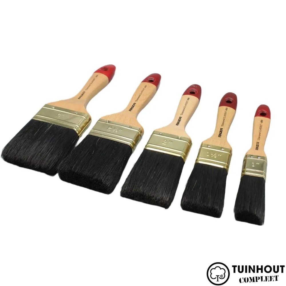 Anza Diamond Classic terpentinebasis platte kwasten