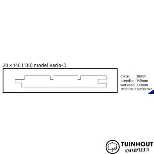 Thermo Ayous Vario Plank D 20 x 145 mm WB 126 mm