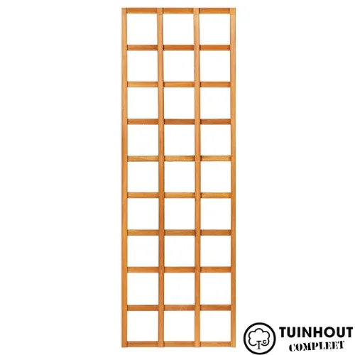 Trellis hardhout rechte lamellen 180 cm hoog glad geschaafd
