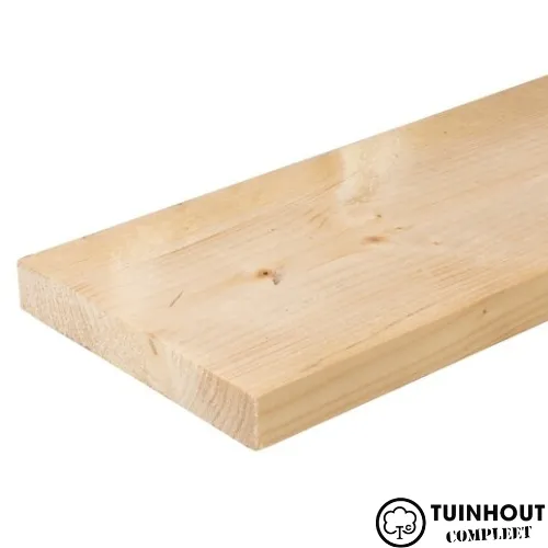 Vuren plank 18 x 195 x 5400 mm Geschaafd