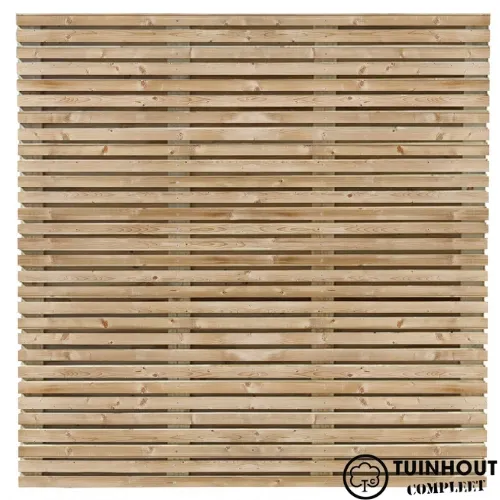 Tuinscherm vuren Oostende 180 x 180 cm geïmpregneerd horizontaal