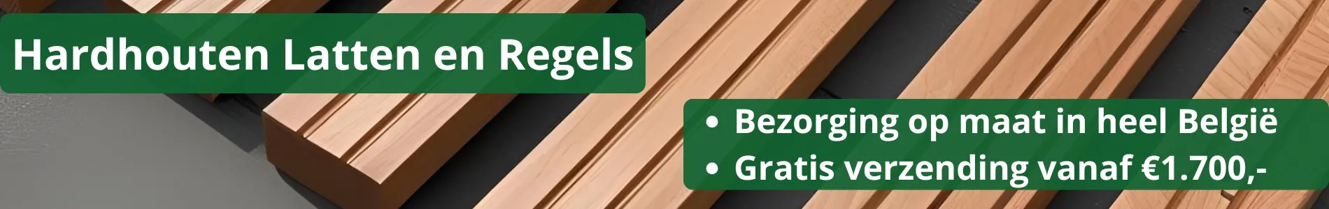 Hardhouten Latten en Regels