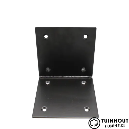 Balkdrager verzinkt 145 x 293 mm zwart muurverbinder incl. bevestiging set