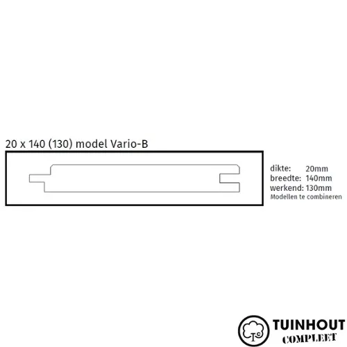 Thermo Ayous Vario Plank B 20 x 145 mm WB 126 mm
