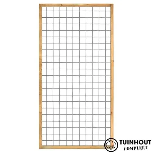 Gaasschutting met grenen kader 45 x 45 mm geïmpregneerd