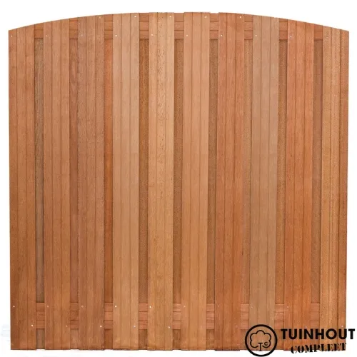 Tuinscherm hardhout Dronten 180 cm breed verticaal