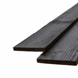 Zwarte Douglas planken