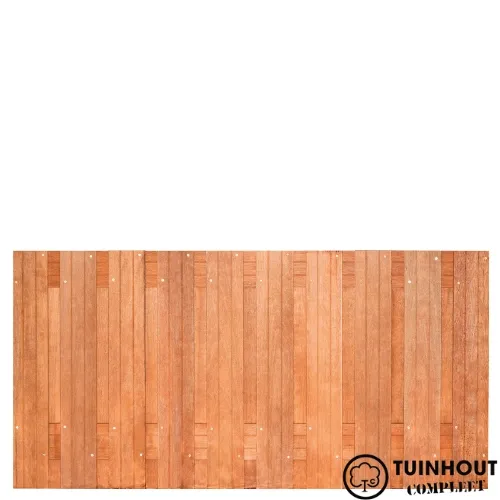 Tuinscherm hardhout Dronten 180 cm breed verticaal
