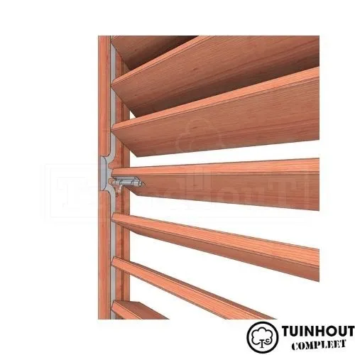 Louvre paneel horizontaal draaibaar 844 x 2200 mm