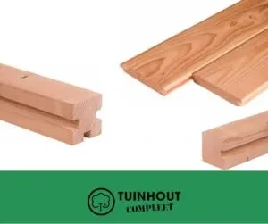 Diverse Douglas blokhutprofiel planken en balken