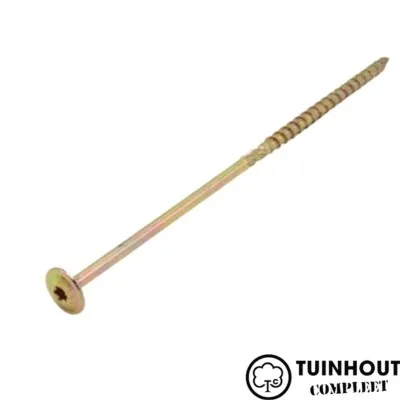 Schotelkopschroef geel verzinkt 8.0 per stuk