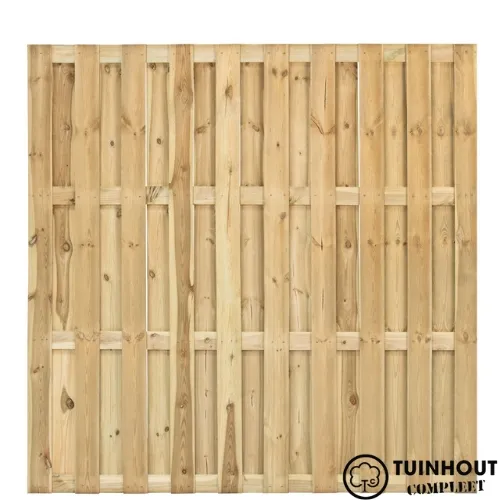 Tuinscherm recht grenen Ermelo 180 x 180 cm geïmpregneerd verticaal