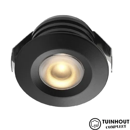Inbouwspotjes LED vast Pals zwart set