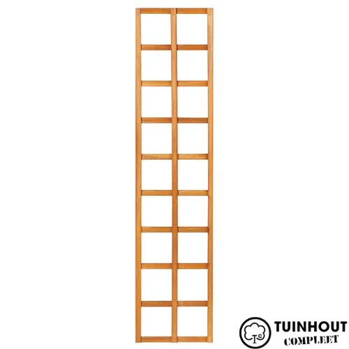 Trellis hardhout rechte lamellen 180 cm hoog glad geschaafd