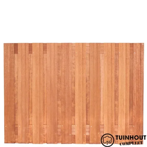 Tuinscherm hardhout Dronten 180 cm breed verticaal